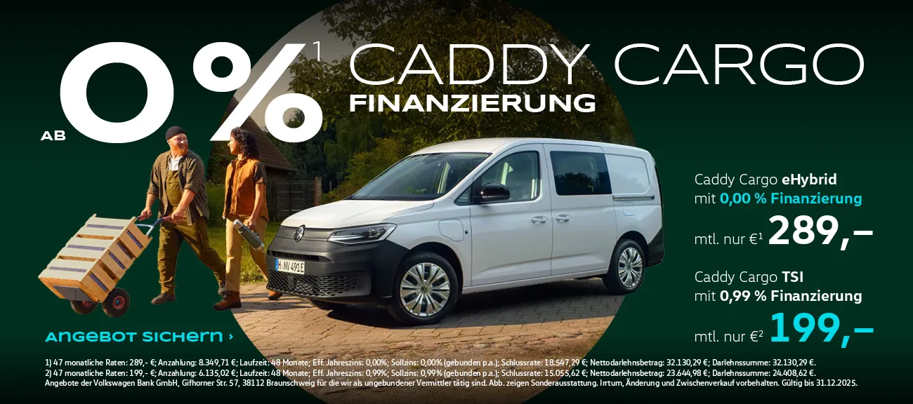 VW Caddy Cargo Sonderfinanzierung