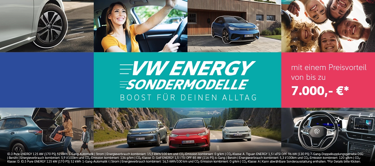 VW Energy Sondermodelle