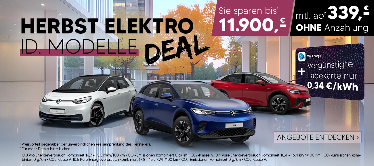 Preisvorteil für VW ID.Modelle